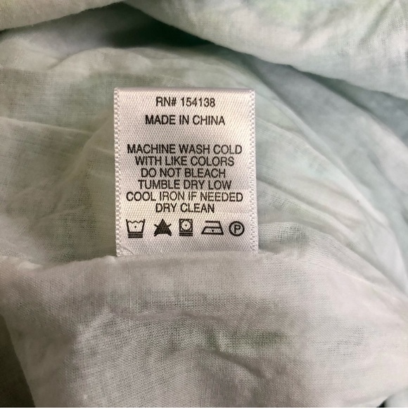 STAUD Carolina Butterfly Paisley Green White Dress size 6 - Picture 11 of 11